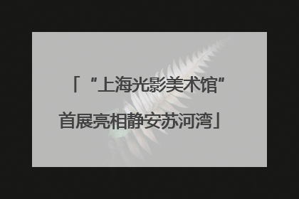 “上海光影美术馆”首展亮相静安苏河湾