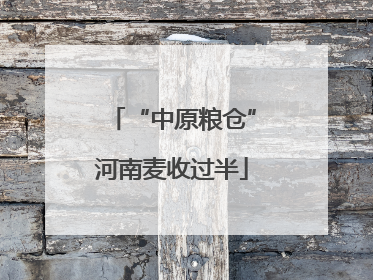 “中原粮仓”河南麦收过半