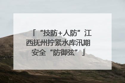 “技防+人防”江西抚州拧紧水库汛期安全“防御弦”