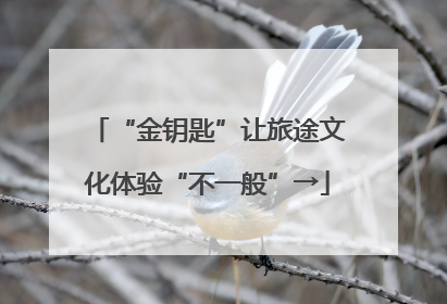 “金钥匙”让旅途文化体验“不一般”→