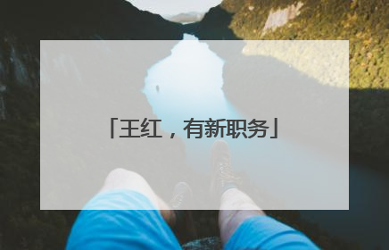 王红，有新职务