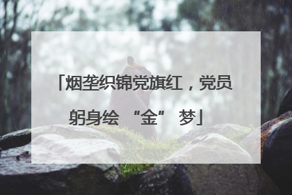 烟垄织锦党旗红，党员躬身绘 “金” 梦
