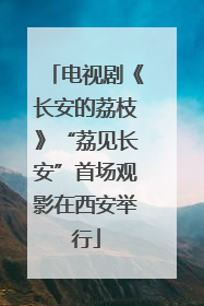 电视剧《长安的荔枝》“荔见长安”首场观影在西安举行