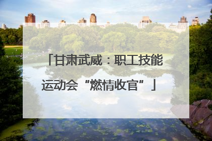 甘肃武威：职工技能运动会“燃情收官”