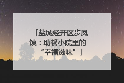 盐城经开区步凤镇：助餐小院里的“幸福滋味”