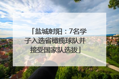 盐城射阳：7名学子入选省橄榄球队并接受国家队选拔