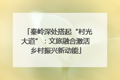 秦岭深处搭起“村光大道”：文旅融合激活乡村振兴新动能