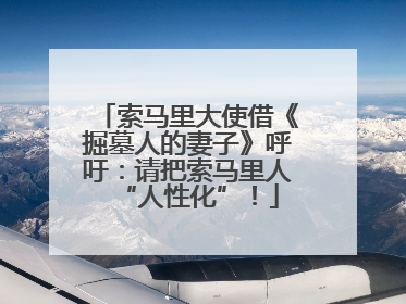 索马里大使借《掘墓人的妻子》呼吁：请把索马里人“人性化”！