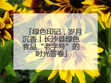 绿色印记，岁月沉香丨长沙县绿色食品“老字号”的时光答卷