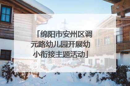 绵阳市安州区调元路幼儿园开展幼小衔接主题活动