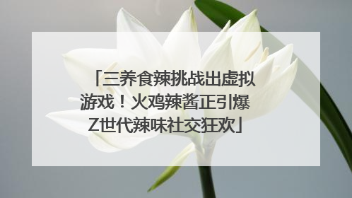 三养食辣挑战出虚拟游戏！火鸡辣酱正引爆Z世代辣味社交狂欢