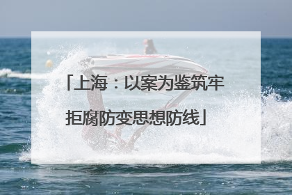 上海：以案为鉴筑牢拒腐防变思想防线