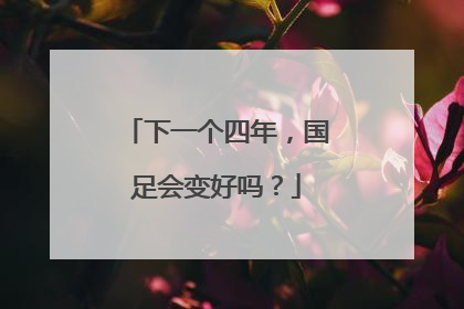 下一个四年，国足会变好吗？