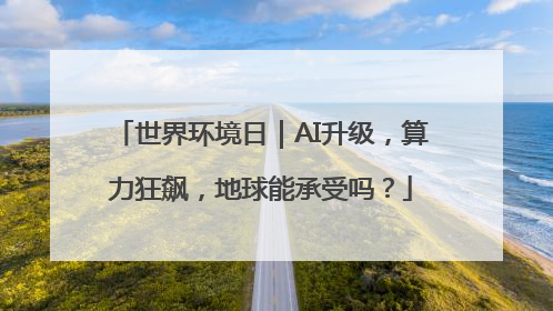 世界环境日｜AI升级，算力狂飙，地球能承受吗？