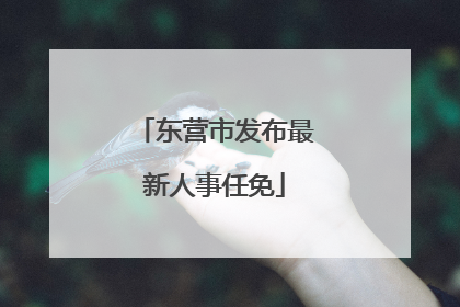 东营市发布最新人事任免