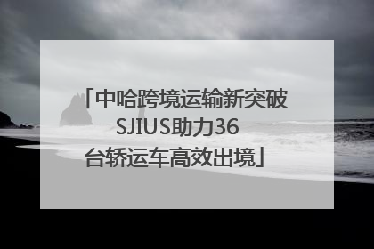 中哈跨境运输新突破 SJIUS助力36台轿运车高效出境