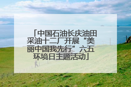 中国石油长庆油田采油十二厂开展“美丽中国我先行”六五环境日主题活动