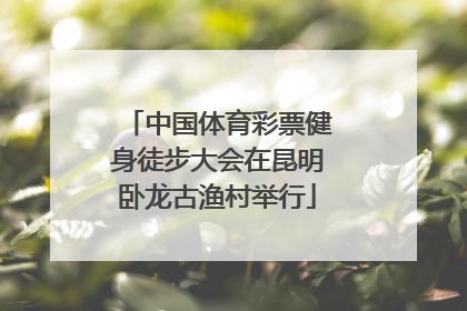 中国体育彩票健身徒步大会在昆明卧龙古渔村举行