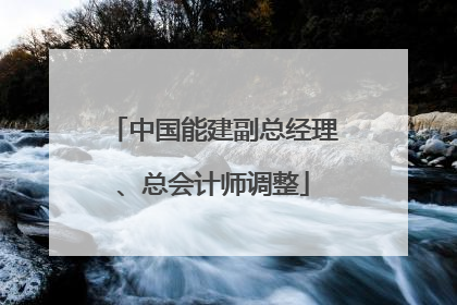中国能建副总经理、总会计师调整