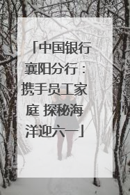 中国银行襄阳分行：携手员工家庭 探秘海洋迎六一