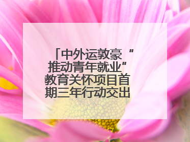中外运敦豪“推动青年就业”教育关怀项目首期三年行动交出暖心成绩单