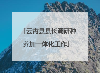 云霄县县长调研种养加一体化工作