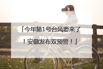 今年第1号台风要来了！安徽发布双预警！