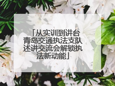 从实训到讲台 青岛交通执法支队述讲交流会解锁执法新动能