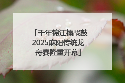 千年锦江擂战鼓 2025麻阳传统龙舟赛隆重开幕