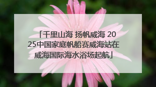 千里山海 扬帆威海 2025中国家庭帆船赛威海站在威海国际海水浴场起航