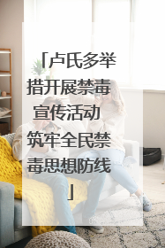 卢氏多举措开展禁毒宣传活动 筑牢全民禁毒思想防线