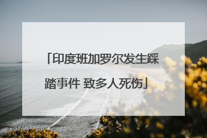 印度班加罗尔发生踩踏事件 致多人死伤