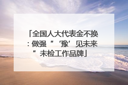 全国人大代表金不换：做强“‘豫’见未来”未检工作品牌