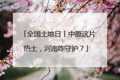 全国土地日丨中原这片热土，河南咋守护？