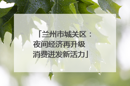 兰州市城关区：夜间经济再升级 消费迸发新活力