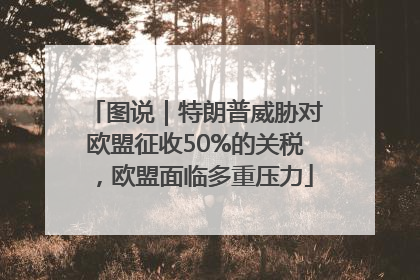 图说｜特朗普威胁对欧盟征收50%的关税，欧盟面临多重压力