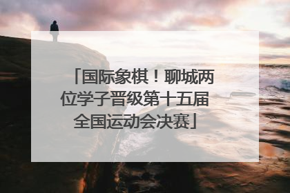 国际象棋！聊城两位学子晋级第十五届全国运动会决赛