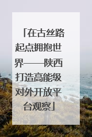 在古丝路起点拥抱世界——陕西打造高能级对外开放平台观察