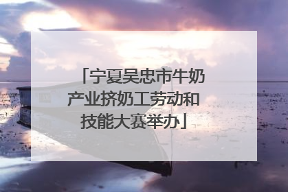 宁夏吴忠市牛奶产业挤奶工劳动和技能大赛举办