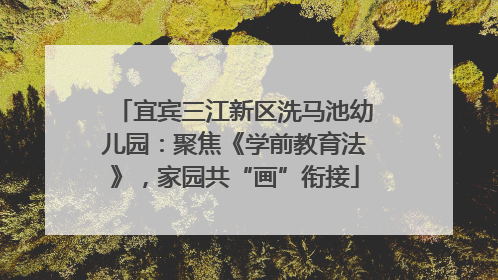 宜宾三江新区洗马池幼儿园：聚焦《学前教育法》，家园共“画”衔接