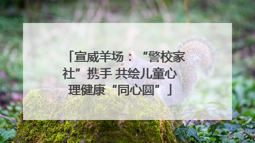 宣威羊场：“警校家社”携手 共绘儿童心理健康“同心圆”