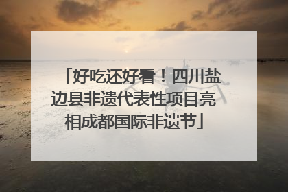 好吃还好看！四川盐边县非遗代表性项目亮相成都国际非遗节