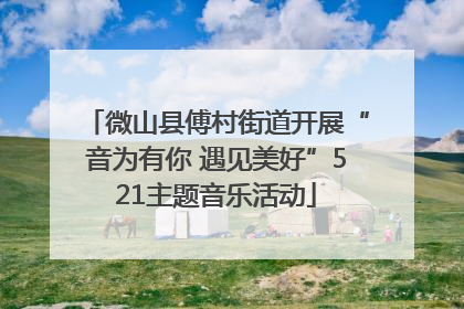 微山县傅村街道开展“音为有你 遇见美好”521主题音乐活动