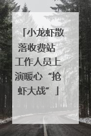 小龙虾散落收费站 工作人员上演暖心“抢虾大战”