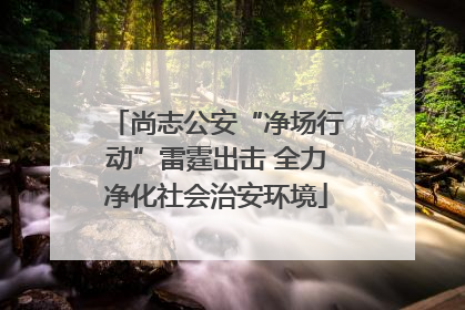 尚志公安“净场行动”雷霆出击 全力净化社会治安环境