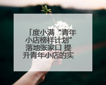 度小满“青年小店榜样计划”落地张家口 提升青年小店的实战能力