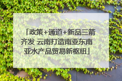 政策+通道+新品三箭齐发 云南打造南亚东南亚水产品贸易新枢纽