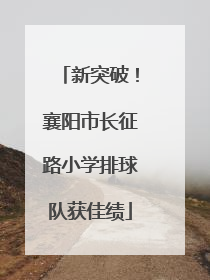 新突破！襄阳市长征路小学排球队获佳绩