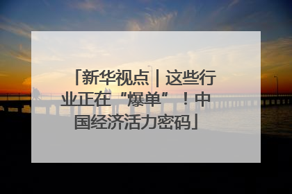 新华视点｜这些行业正在“爆单”！中国经济活力密码