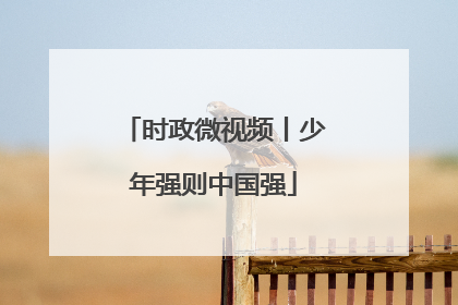时政微视频丨少年强则中国强